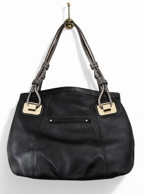 B. Makowsky Black 100% Genuine Leather Hobo Bag (retail $368)